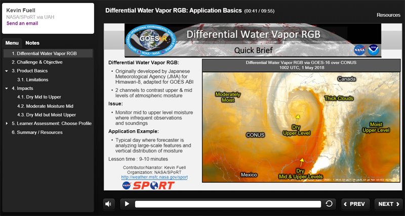 Differential Water Vapor RGB